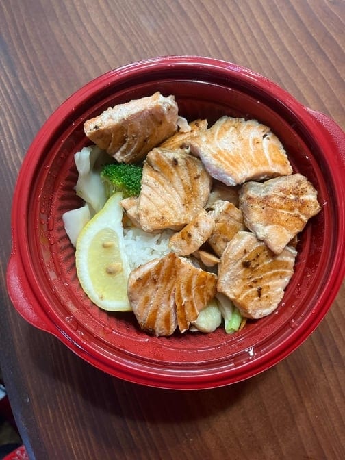 Grilled Salmon Bowl.