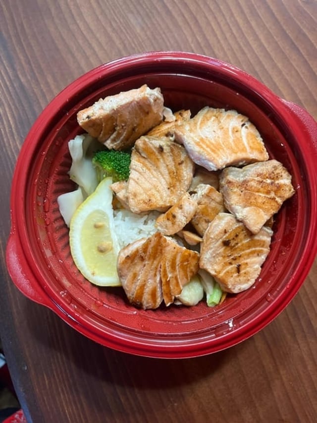 Grilled Salmon Bowl.