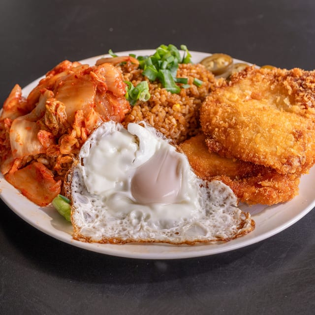 Kimchi Fried Rice Katsu.
