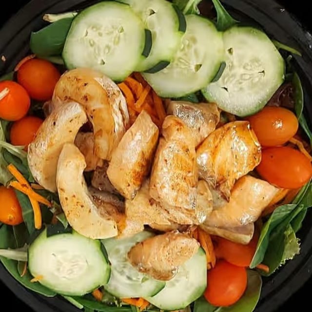 Grilled Salmon Salad.