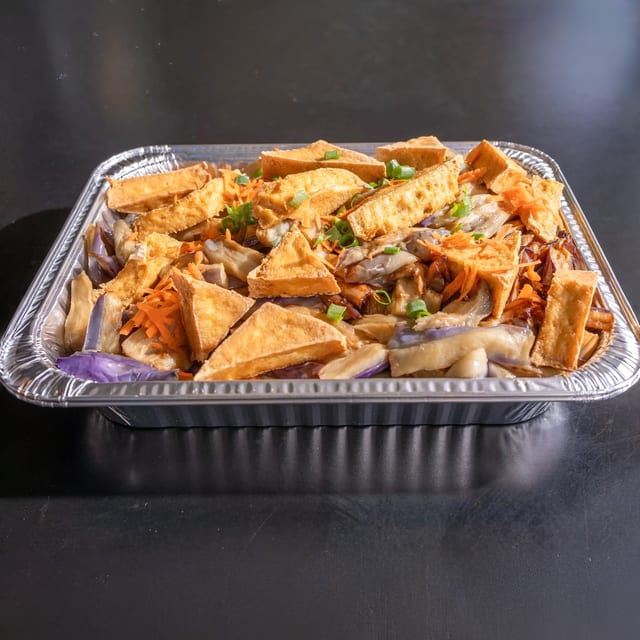 Island Garlic Eggplant Tofu Party Tray.