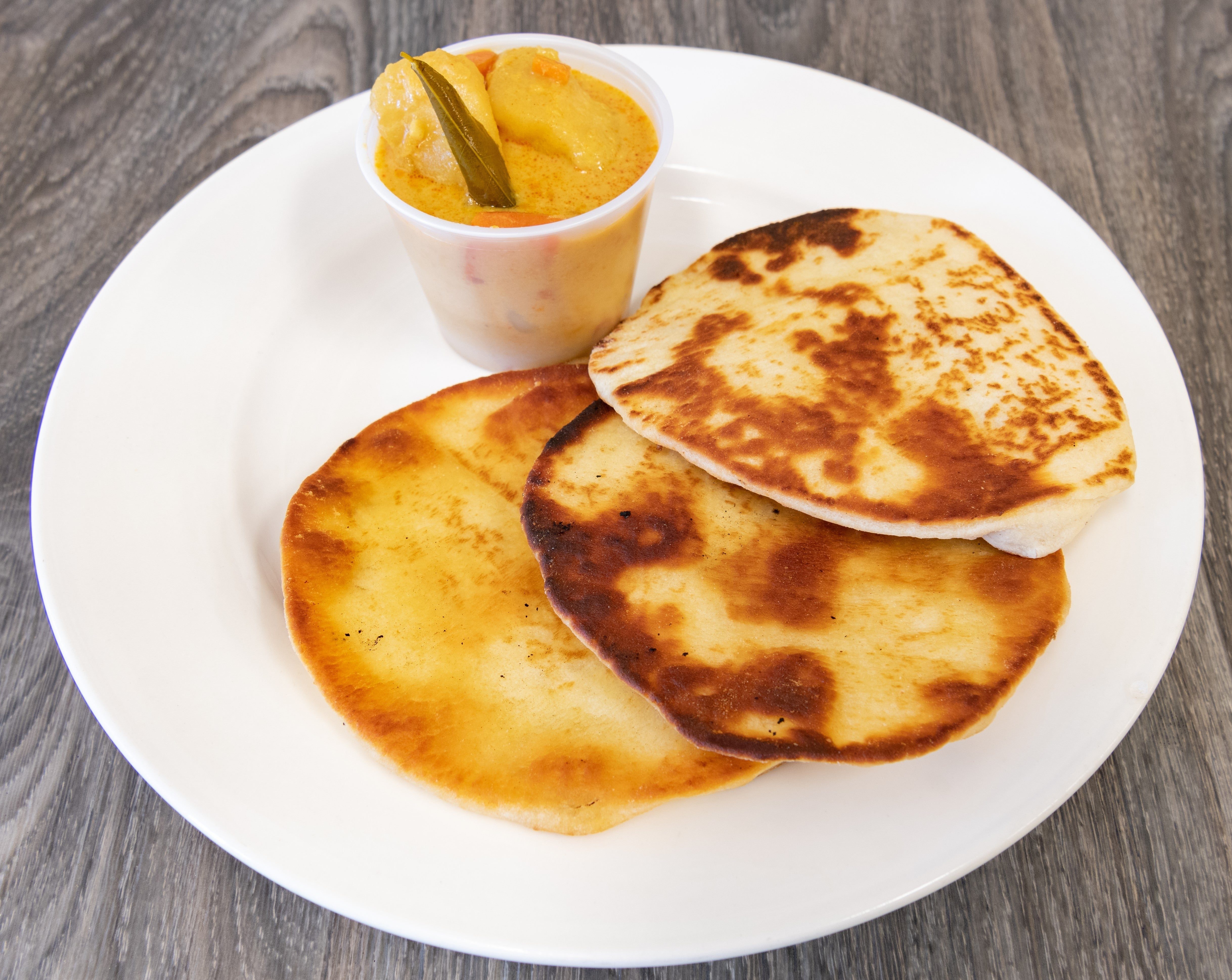 Naan Bread with Curry.