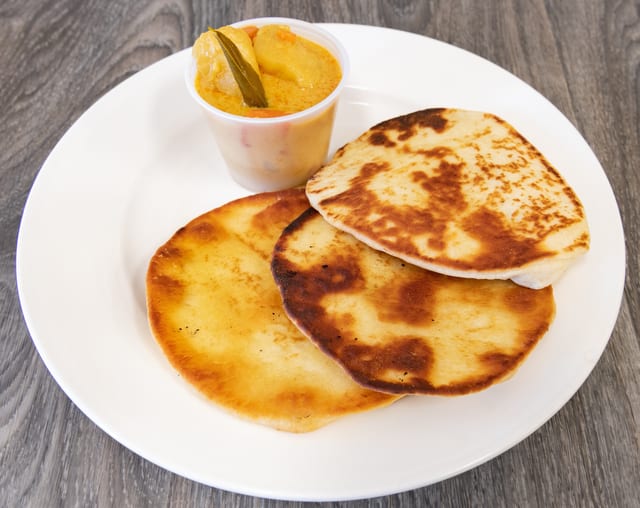 Naan Bread with Curry.