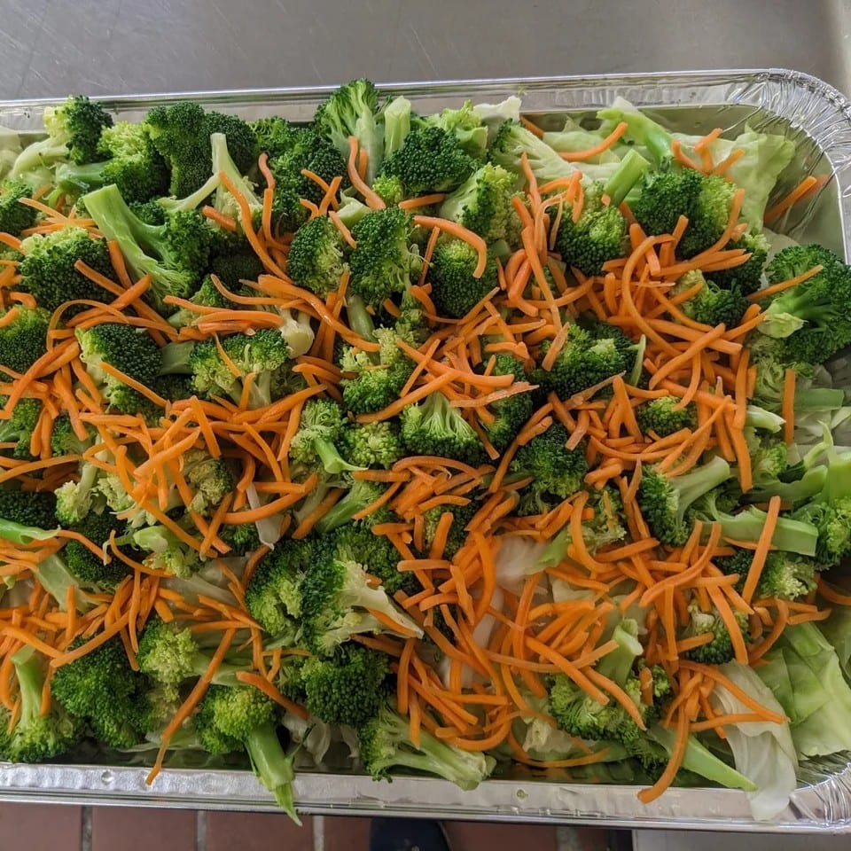 Catering Steamed Veggies.