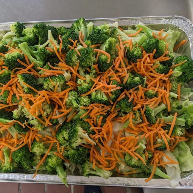 Catering Steamed Veggies.