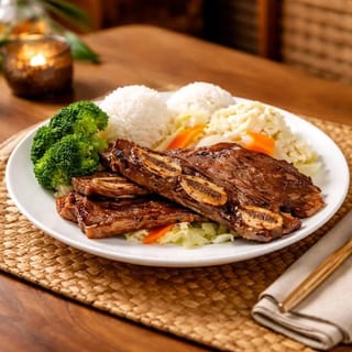 BBQ Chicken & Kalbi Short Ribs
